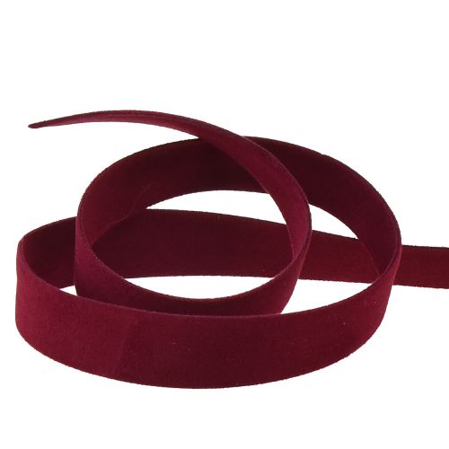 Floristik24 Fita de veludo fita decorativa bordada fita para presente W15mm L7m