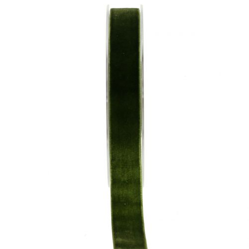 Fita de veludo verde escuro 20mm 10m