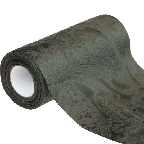 Itens Corredor de mesa em fita de veludo fita de mesa verde Paisley 150mm 3m