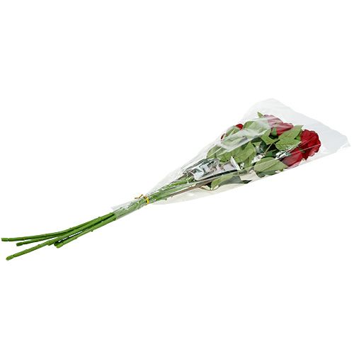 Floristik24 Veludo rosa vermelho 65 cm 6 unidades