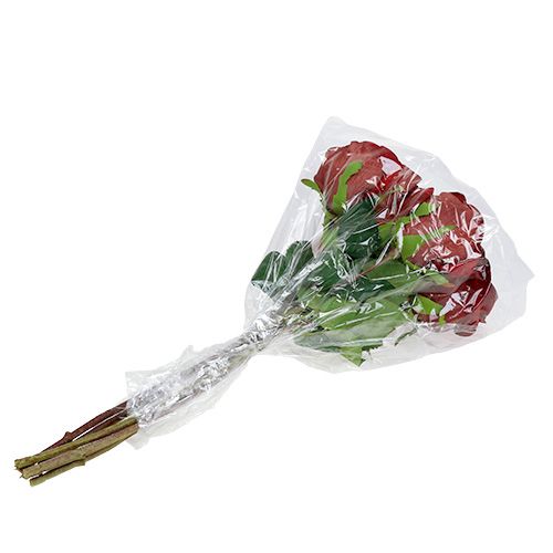 Itens Veludo Rosa Vermelho Ø8cm L45cm 6 pcs