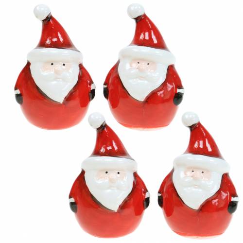 Itens Figura de decoração de Papai Noel 8,5cm 4pcs