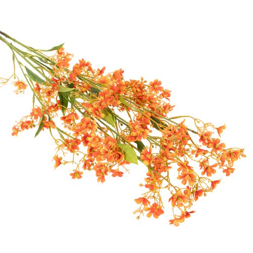 Conjunto de 3 peças com galhos de orquídeas artificiais laranja em filigrana, 110 cm de diâmetro. | Floristik24.pt