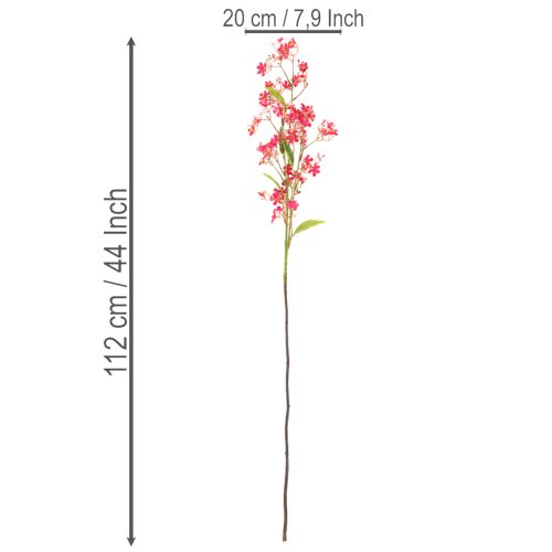 Ramo artificial florido de orquídea Oncidium, 112 cm, 3 peças | Floristik24.pt