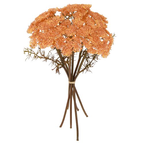 Flores artificiais de mil-folhas Achillea laranja artificial 30cm 6 peças
