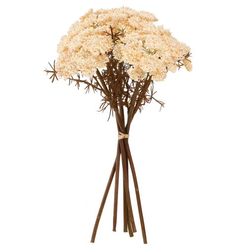 Itens Creme artificial de mil-folhas Achillea flores artificiais 30cm 6 peças