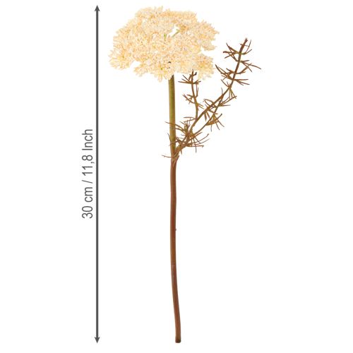 Itens Creme artificial de mil-folhas Achillea flores artificiais 30cm 6 peças
