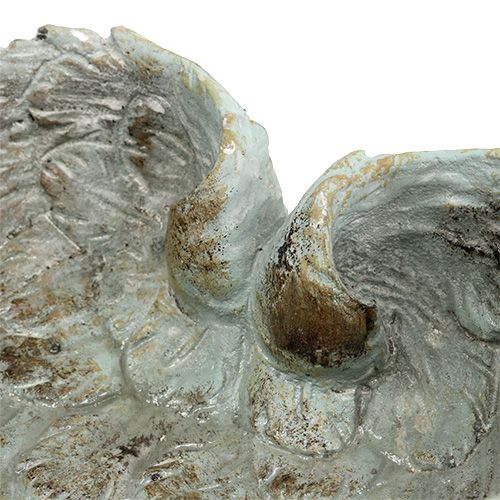 Floristik24 Forma de coração de tigela cinza 20cm x 18cm Alt 7,5cm 1p