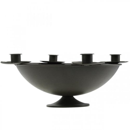 Itens Tigela decorativa castiçal haste castiçal metal marrom Ø34cm