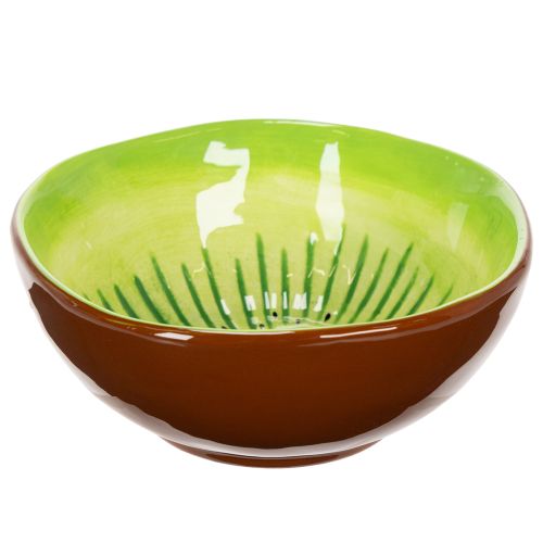 Floristik24 Tigela de servir em cerâmica, com estampa de kiwi. Ideal para mesas de jantar e buffets elegantes. 15 cm