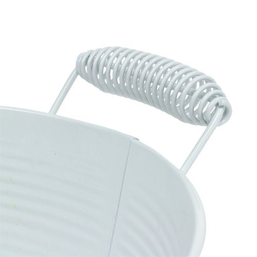 Floristik24 Tigela redonda branca Ø22cm Alt.9,5cm