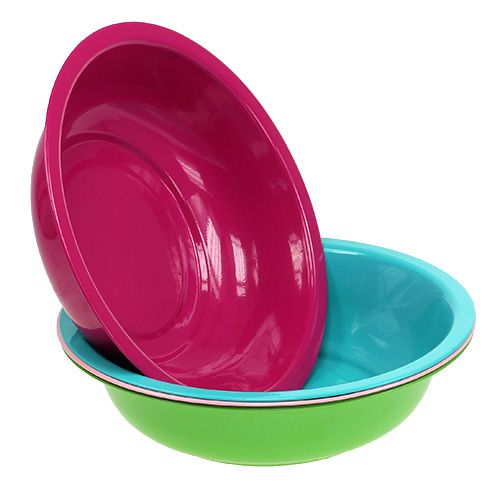 Floristik24 Tipo colorido de tigela decorativa. Ø29cm 4pcs