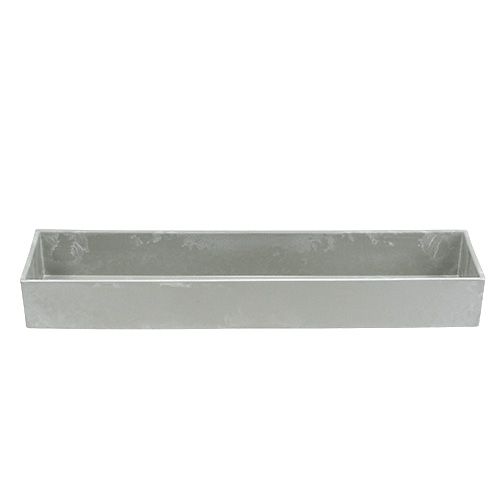 Itens Tigela quadrada cinza 41,5cm x 10,5cm H5cm