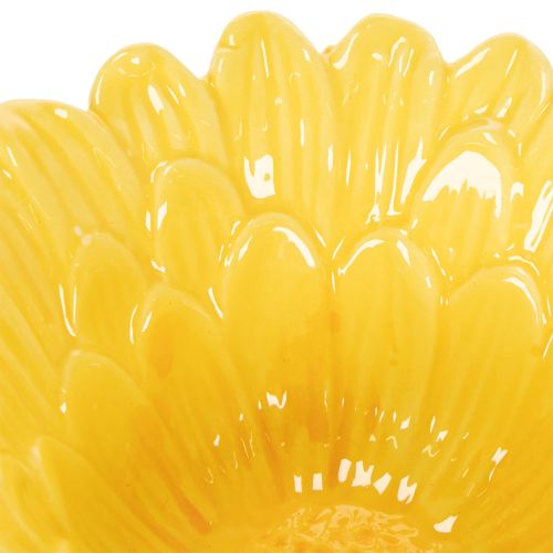 Itens Vaso decorativo de cerâmica em formato de flor, ideal para decoração de casa e como presente. 13 cm, conjunto com 2 peças.