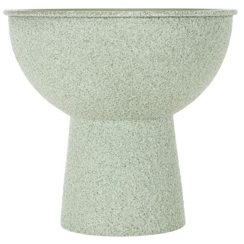 Vaso redondo moderno com base alta, 18 cm | Floristik24.pt