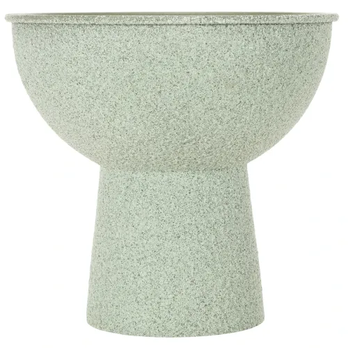 Vaso redondo moderno com base alta, 18 cm | Floristik24.pt