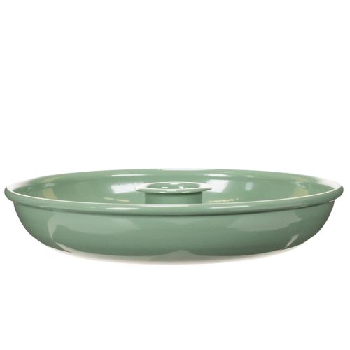 Castiçal decorativo de metal verde, para velas finas, 13 cm | Floristik24.pt