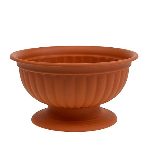 Floristik24 Tigela com pé terracota Ø30cm