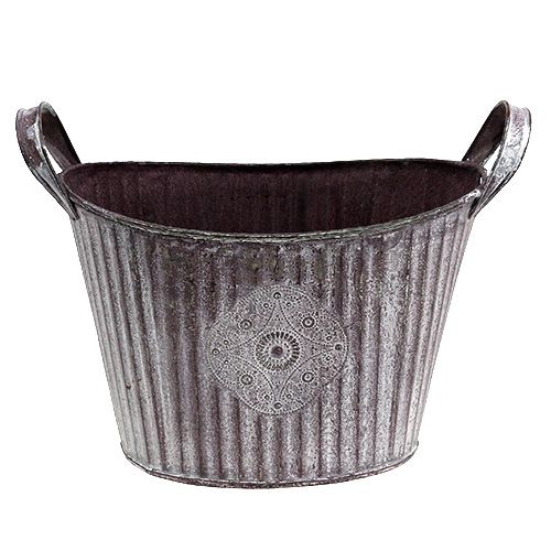 Floristik24 Tigela oval de 22cm x 16cm Alt.15cm roxa
