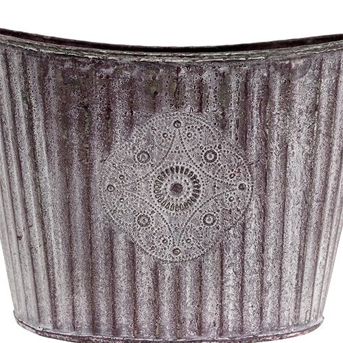 Floristik24 Tigela oval de 22cm x 16cm Alt.15cm roxa
