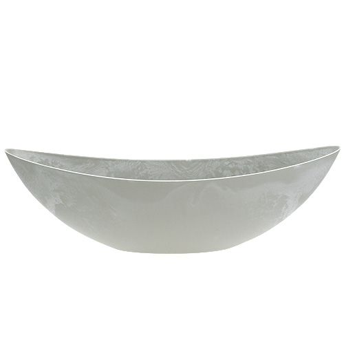 Floristik24 Tigela oval cinza 39cm x 13cm Alt.13cm, 1p