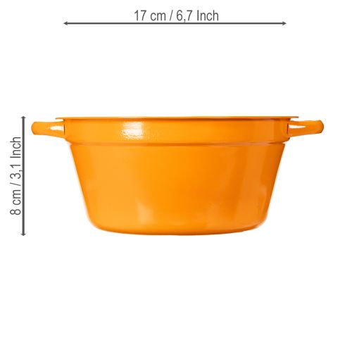 Itens Vaso de metal para plantas, decoração de primavera para sala de estar, 17 cm, conjunto de 3 peças.
