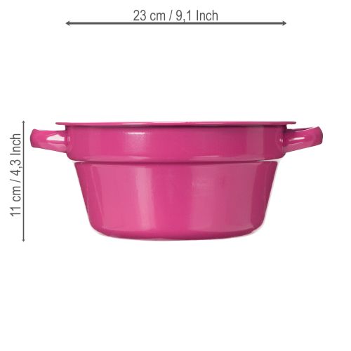 Itens Vaso de metal, decoração de verão para sala de estar, 23 cm, conjunto de 3 peças