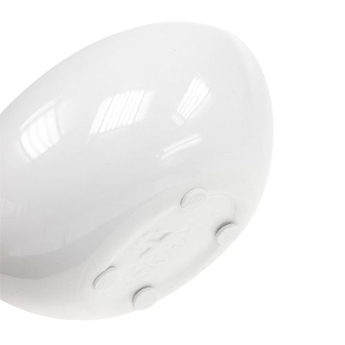 Floristik24 Tigela decorativa de cerâmica 15 cm x 9,5 cm Alt 7 cm branco 4 unidades