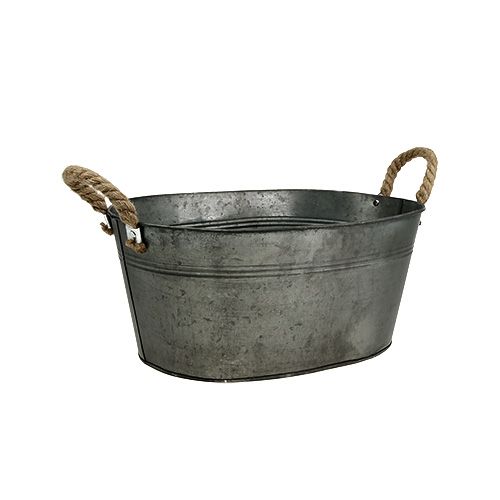 Floristik24 Tigela oval antigo 28 x 17cm H12cm 2pcs