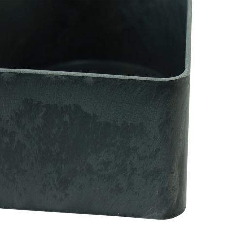 Floristik24 Tigela coração tigela decorativa de plástico antracite 24/21cm conjunto de 2