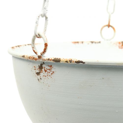 Floristik24 Vaso de plantador para pendurar branco Ø26cm Alt.23cm