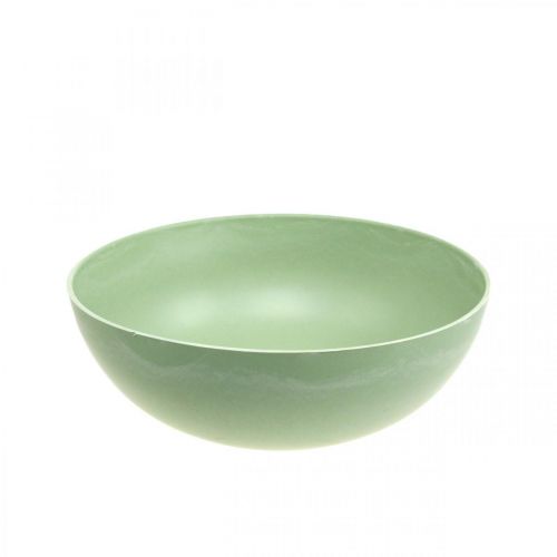 Tigela decorativa verde pastel decoração de mesa de plástico primavera Ø20cm