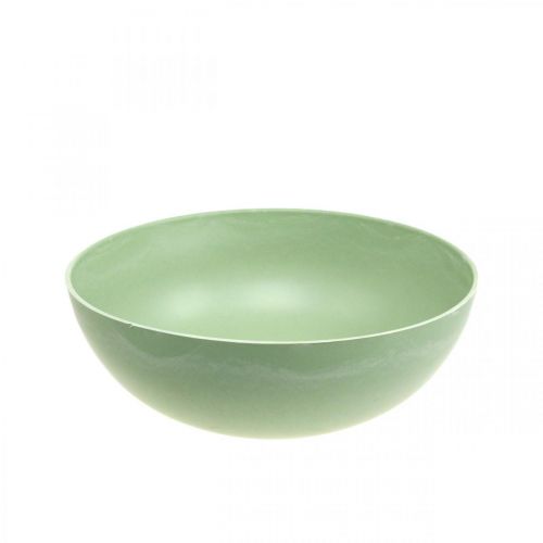 Floristik24 Tigela decorativa verde pastel decoração de mesa de plástico primavera Ø20cm