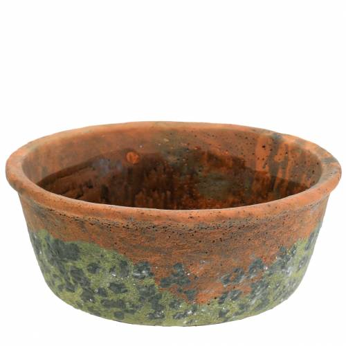 Vaso para plantas vintage argila natural Ø24,5 cm Alt 9,5 cm