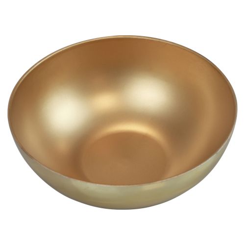Tigela decorativa tigela dourada de plástico brilho fosco Ø20cm Alt.7cm