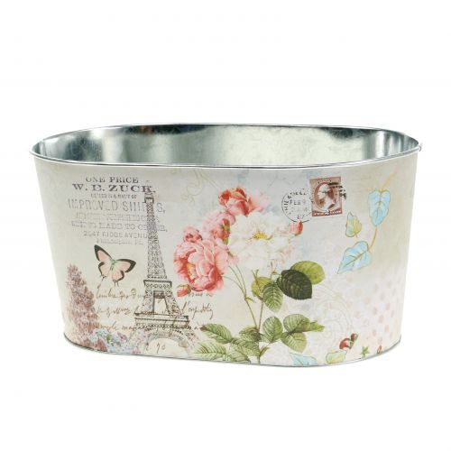 Floristik24 Vaso vaso de rosas oval 22,5cm x 13,5cm Alt.11cm