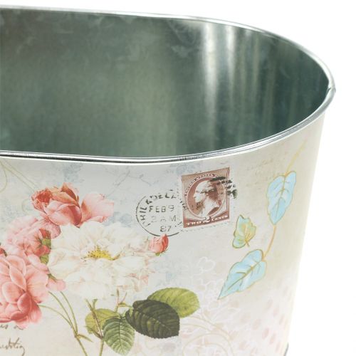 Floristik24 Vaso vaso de rosas oval 22,5cm x 13,5cm Alt.11cm