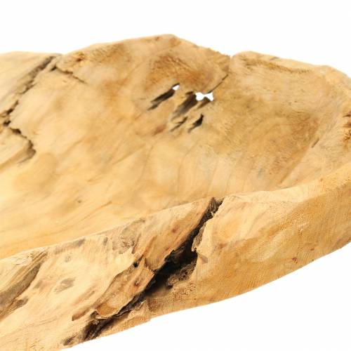 Itens Tigela de madeira de raiz 50cm x 17cm Alt.8cm