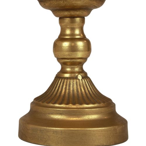 Floristik24 Tigela com pé tigela decorativa de metal ouro Ø25,5cm Alt.24cm