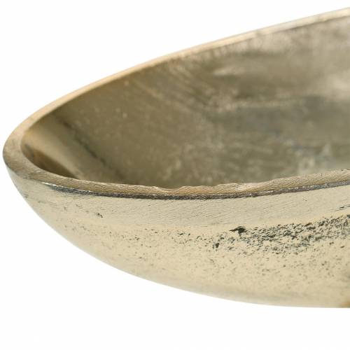 Floristik24 Taça oval com pé Dourado 20,5×8cm
