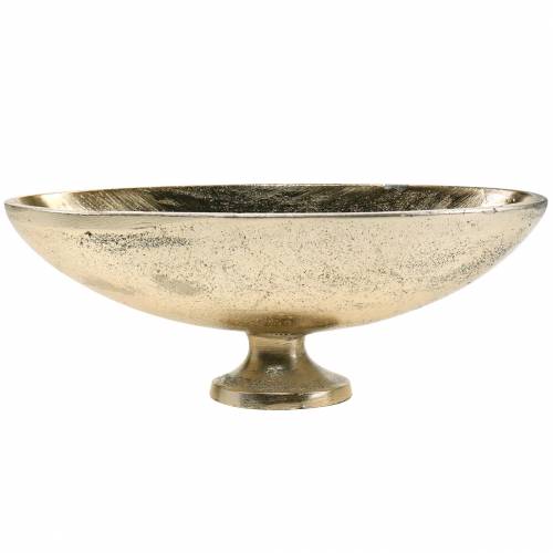 Floristik24 Taça oval com pé Dourado 20,5×8cm