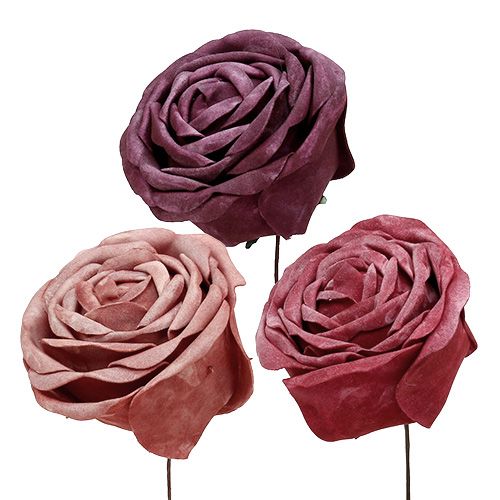 Floristik24 Mistura de espuma de rosas Ø10cm 6 unidades