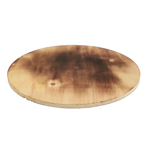 Itens Base para copos decorativa de disco de madeira em contraplacado rústico Ø24cm