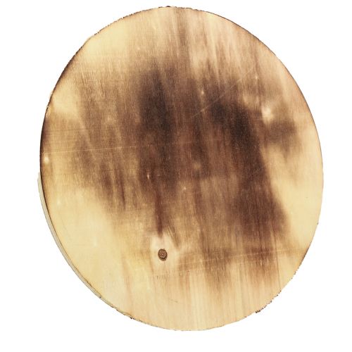 Itens Base para copos decorativa de disco de madeira em contraplacado rústico Ø24cm