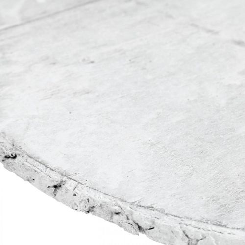 Floristik24 Decoração de mesa vintage disco de madeira deco madeira compensada branca Ø25cm