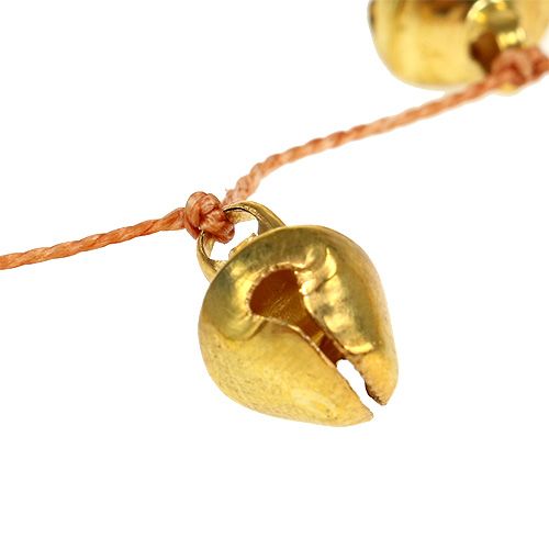 Floristik24 Corrente de sino ouro Ø1cm C130cm