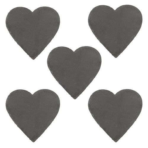 Itens Decoração em ardósia em formato de coração para uma decoração de mesa elegante e ideias criativas.