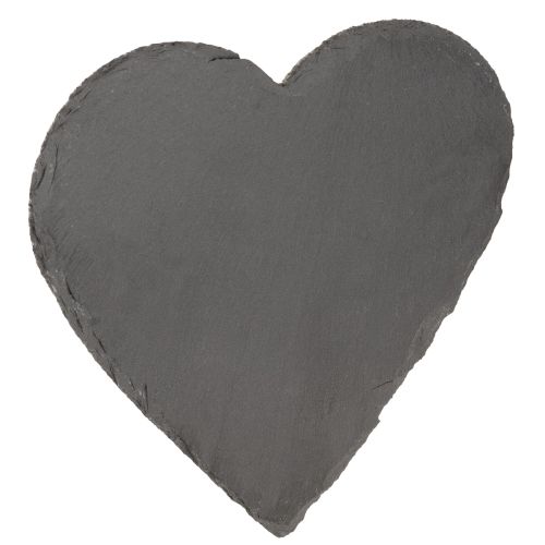Prato decorativo de ardósia coração de ardósia 20cm 1 peça