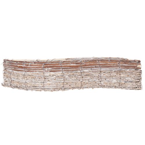 Vaso retangular de vime com revestimento de folha metálica, tigela decorativa, 45 cm, 1 conjunto | Floristik24.pt