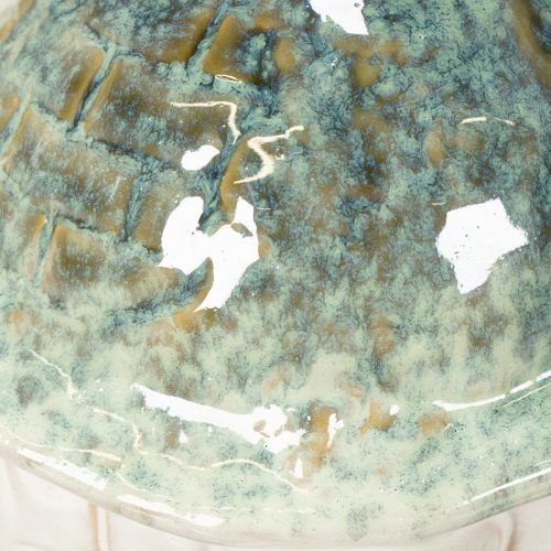 Itens Estatueta de tartaruga em cerâmica, ideal para decorar a sala de estar. Figura decorativa de 22 cm.